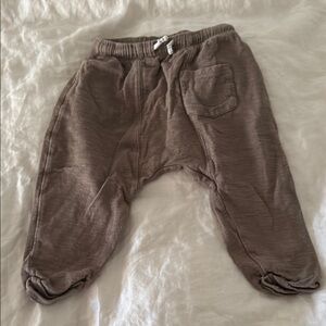 Zara Brown Relaxed Fit Joggers